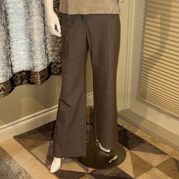 Smart Set Pants Wide Leg Brown Trousers Cotton Classic Blend Women’s Size 9 - Picture 1 of 16